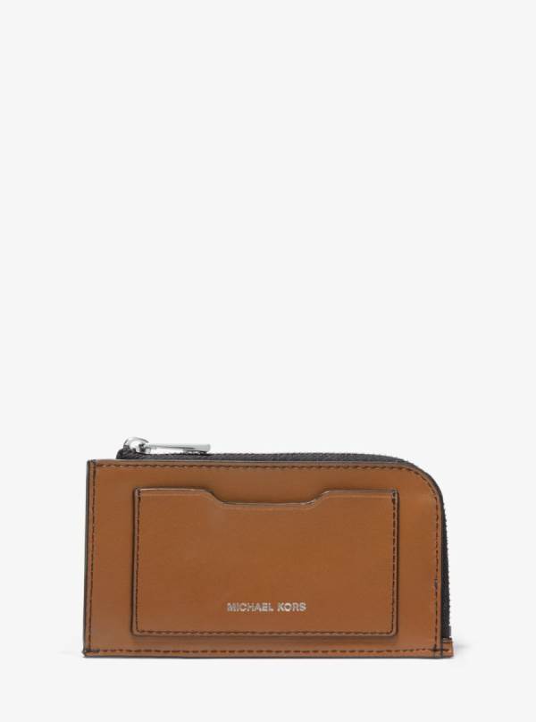 Panske Penazenky Michael Kors Leather Zip-Around Card Case Hnede - Doplnky Michael Kors Nejlevnejsi | YJEQF-9086